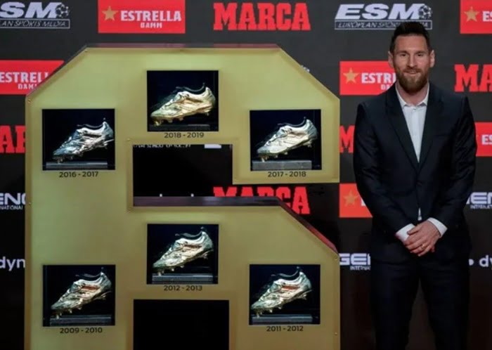 Messi có bao nhiêu Chiếc giày vàng?